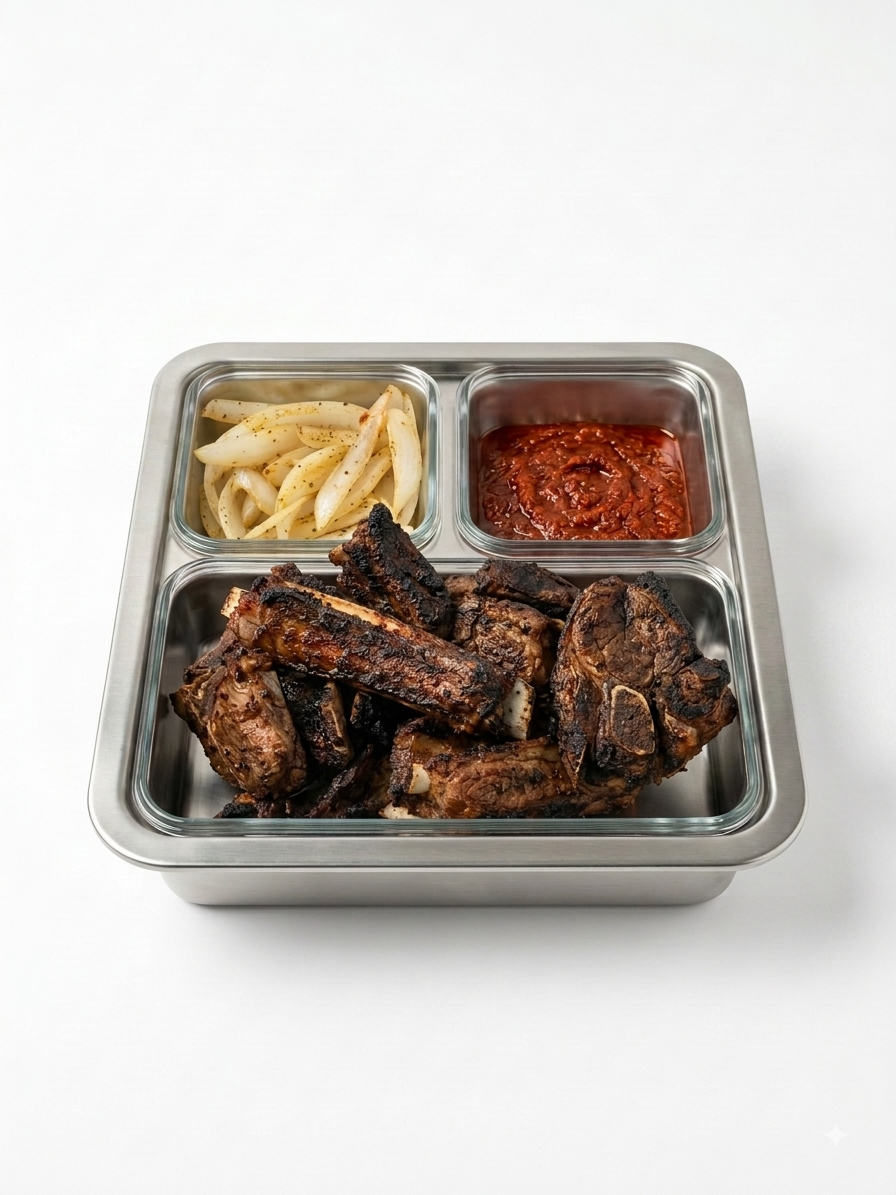 Grilled lamb